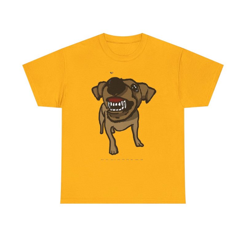 Amarillo dorado - Camiseta «Ca que ladra no mossega»