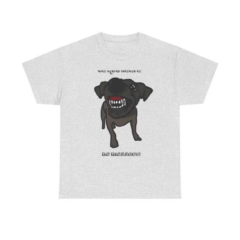 Gris ceniza - Camiseta «Ca que lladra no mossega»
