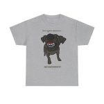 Gris jaspeado - Camiseta «Ca que lladra no mossega»