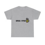 Gris jaspeado - Camiseta «Una i pus» cervessa