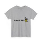 Gris jaspeado - Camiseta «Una i pus» cervessa