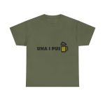 Verde militar - Camiseta «Una i pus» cervessa