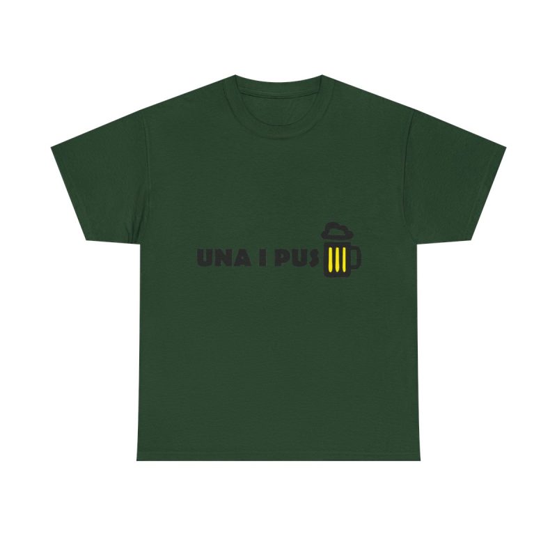 Verde bosque - Camiseta «Una i pus» cervessa