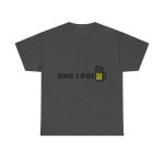 Gris oscuro jaspeado - Camiseta «Una i pus» cervessa