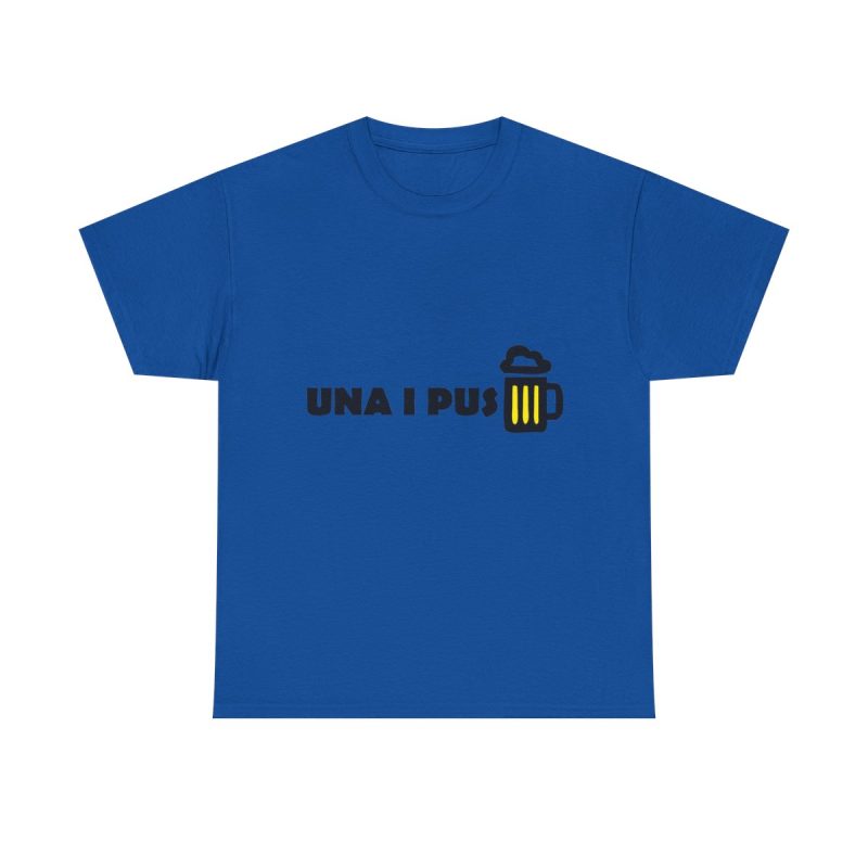 Azul royal - Camiseta «Una i pus» cervessa