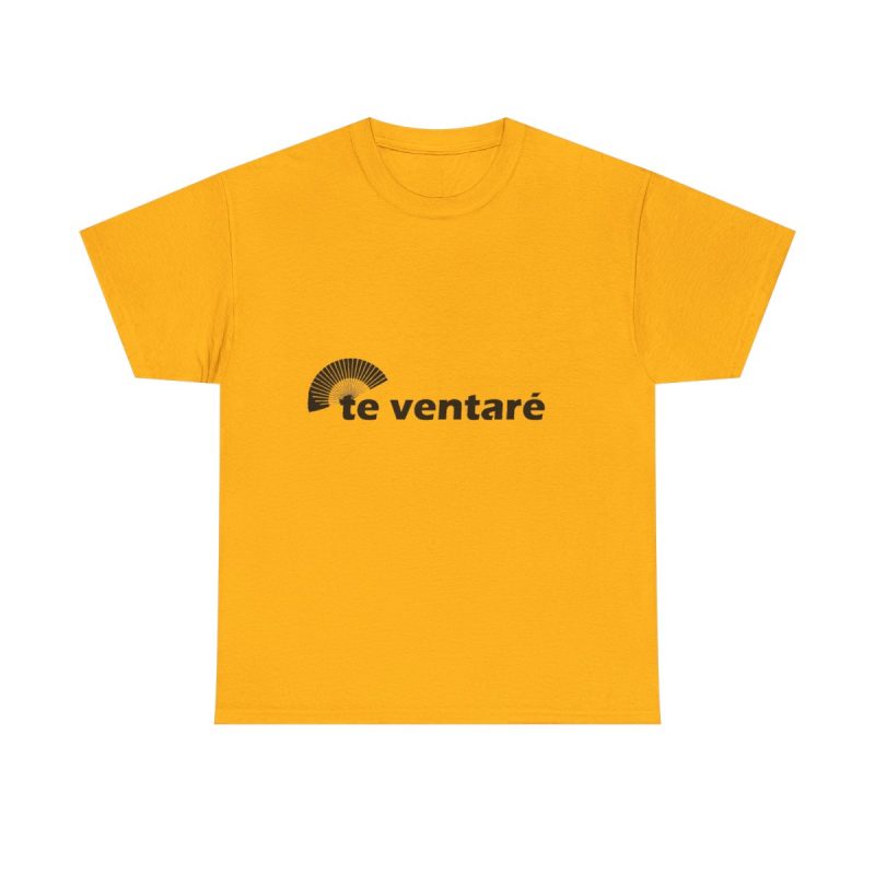 Amarillo dorado - Camiseta «Te ventaré, ventall»