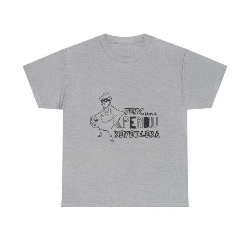 Gris jaspeado - Camiseta «Tenc una perdiu revetlera»