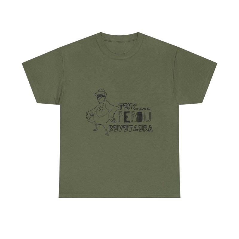 Verde militar - Camiseta «Tenc una perdiu revetlera»