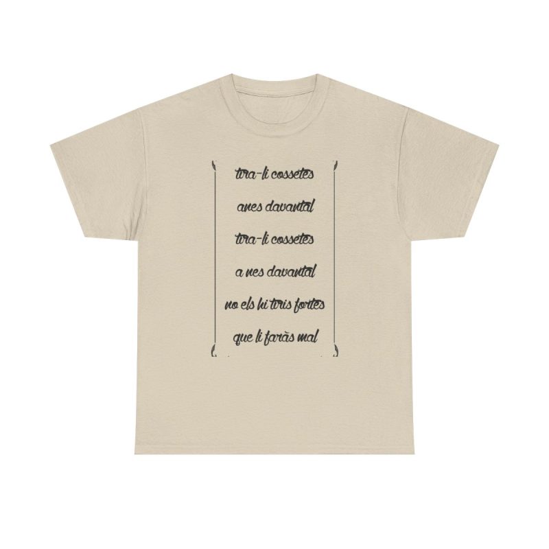 Arena - Camiseta «tirali cossetes cançó»