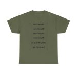 Verde militar - Camiseta «tirali cossetes cançó»
