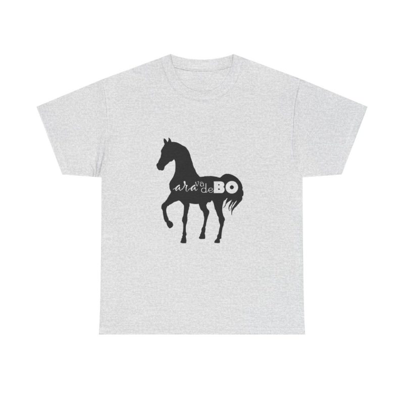 Gris ceniza - Camiseta unisex Cavall Alegre Sant Joan «Ara va de bo»