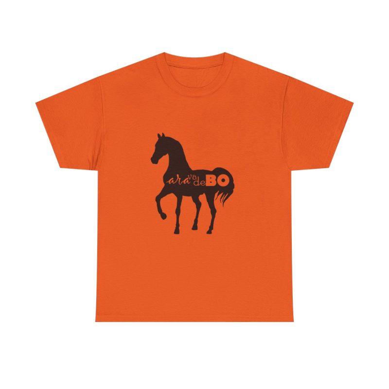 Naranja - Camiseta unisex Cavall Alegre Sant Joan «Ara va de bo»