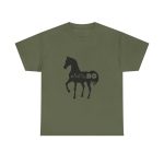 Verde militar - Camiseta unisex Cavall Alegre Sant Joan «Ara va de bo»