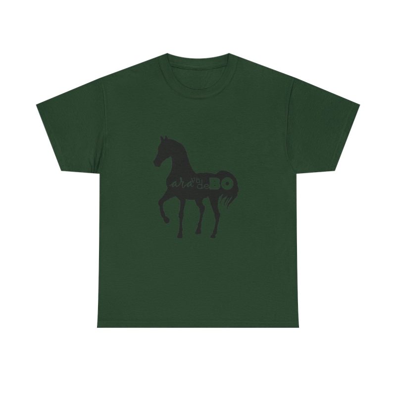Verde bosque - Camiseta unisex Cavall Alegre Sant Joan «Ara va de bo»