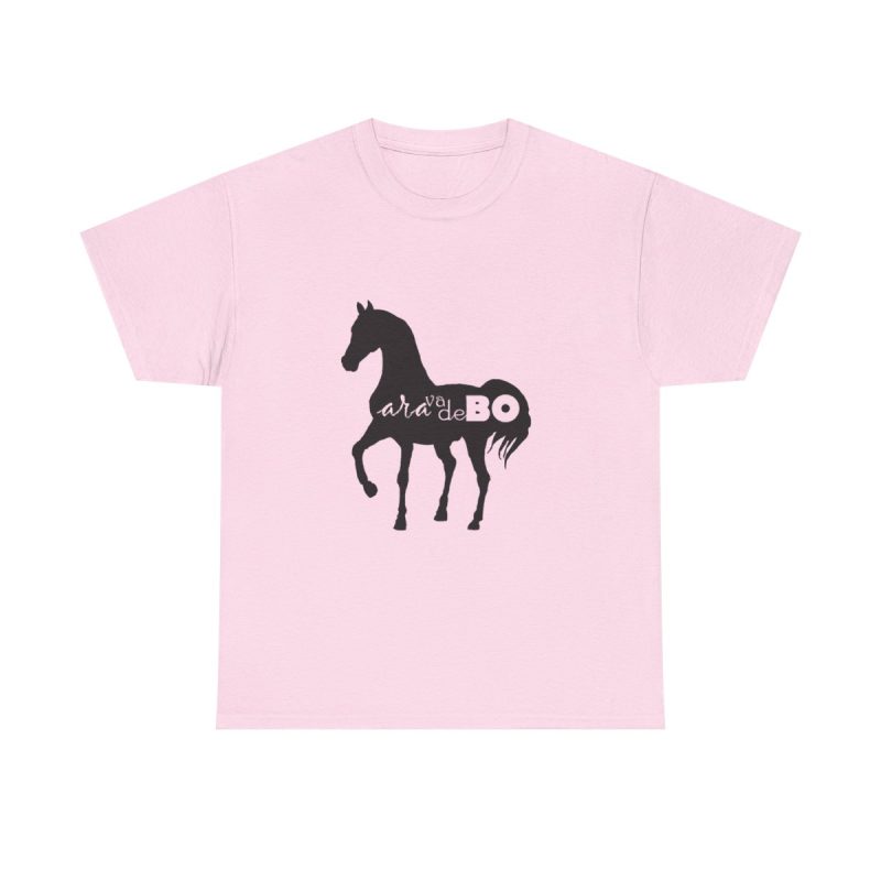 Rosa claro - Camiseta unisex Cavall Alegre Sant Joan «Ara va de bo»