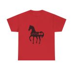 Rojo - Camiseta unisex Cavall Alegre Sant Joan «Ara va de bo»