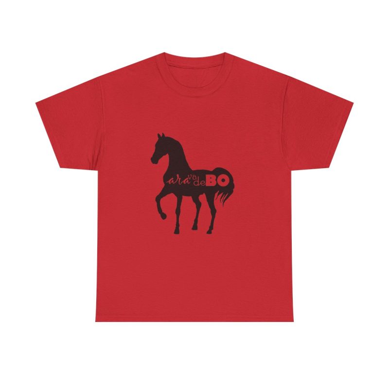 Rojo - Camiseta unisex Cavall Alegre Sant Joan «Ara va de bo»