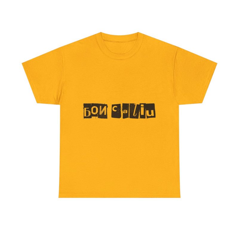 Amarillo dorado - Camiseta «Bon caliu»