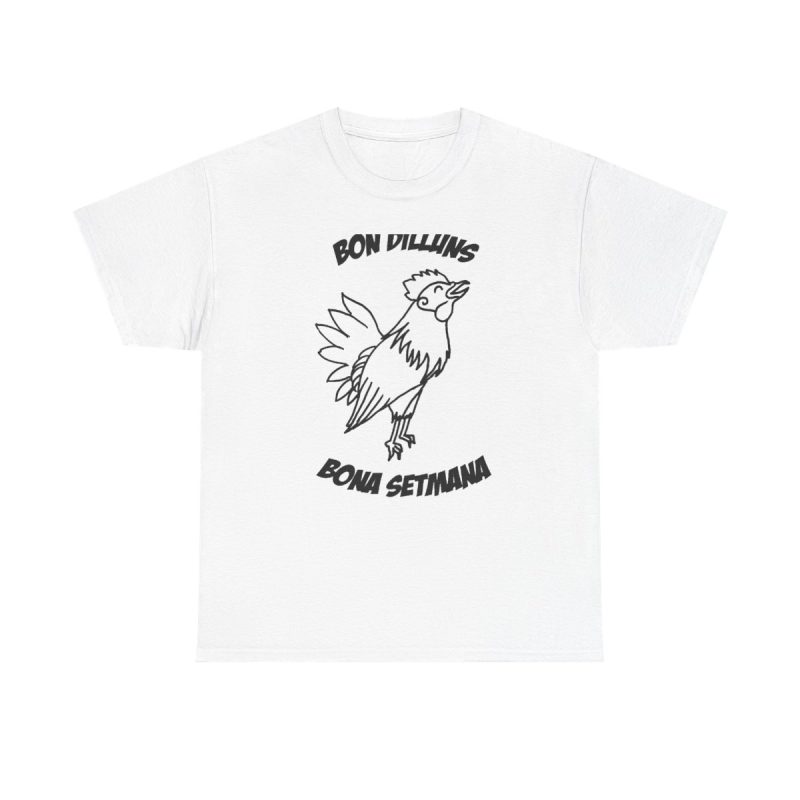Blanco - Camiseta «Bon dilluns, bona setmana» Blanco - Camiseta «Bon dilluns, bona setmana»