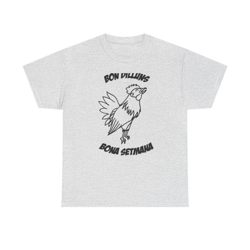 Gris ceniza - Camiseta «Bon dilluns, bona setmana»