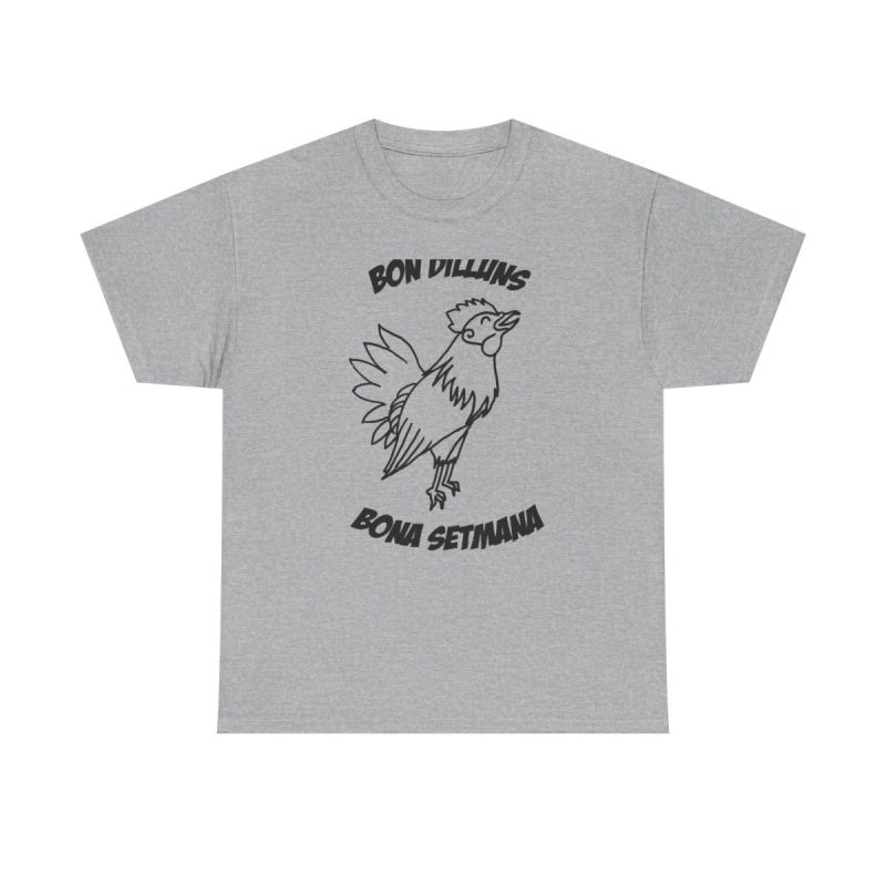 Gris jaspeado - Camiseta «Bon dilluns, bona setmana»