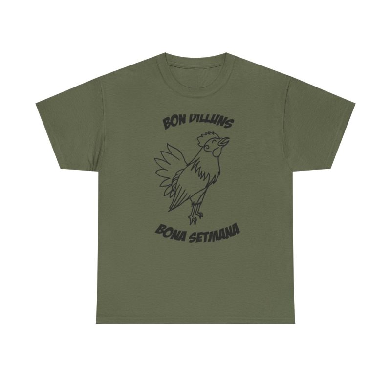 Verde militar - Camiseta «Bon dilluns, bona setmana»
