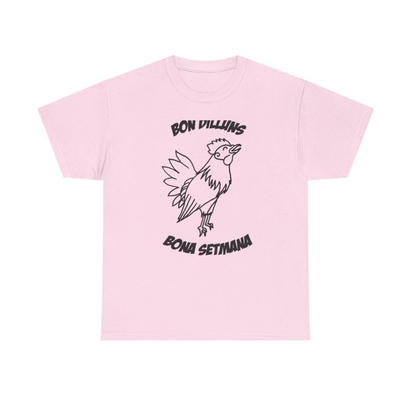 Rosa claro - Camiseta «Bon dilluns, bona setmana»
