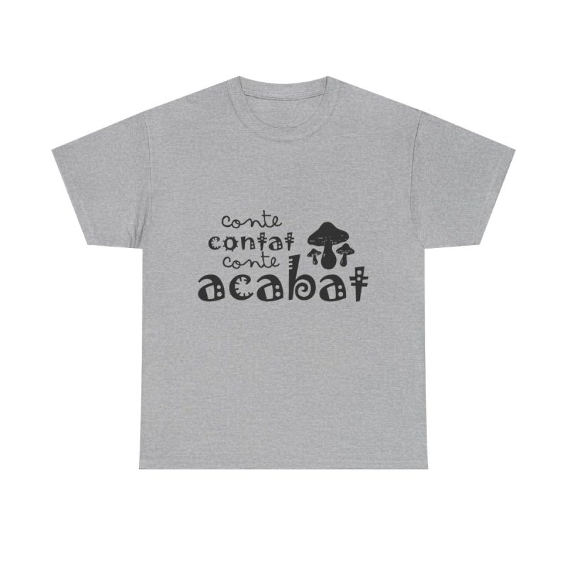 Gris jaspeado - Camiseta «Conte contat»