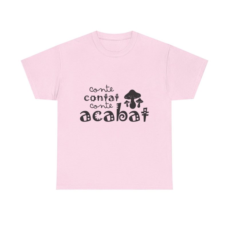 Rosa claro - Camiseta «Conte contat»