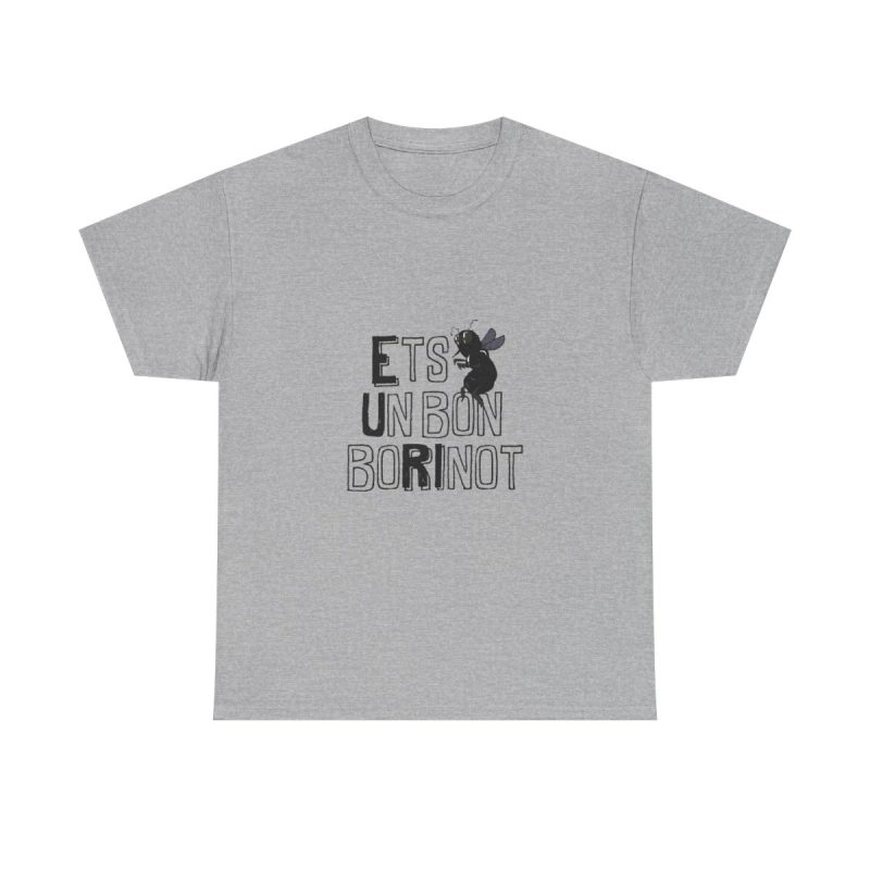 Gris jaspeado - Camiseta «Ets un bon borinot»