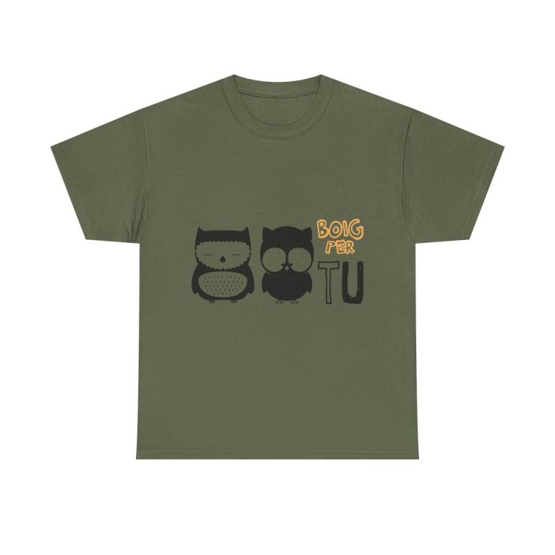 Verde militar - Camiseta «Boig per tu»