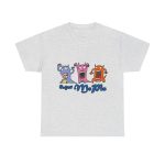 Gris ceniza - Camiseta «Caçar MoPis» sobre fondo negro Gris ceniza - Camiseta «Caçar MoPis» sobre fondo negro