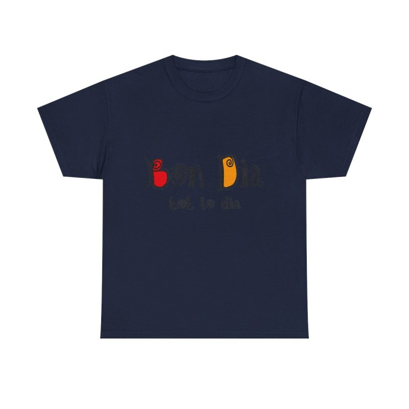 Azul marino - Camiseta Bon dia tot lo dia