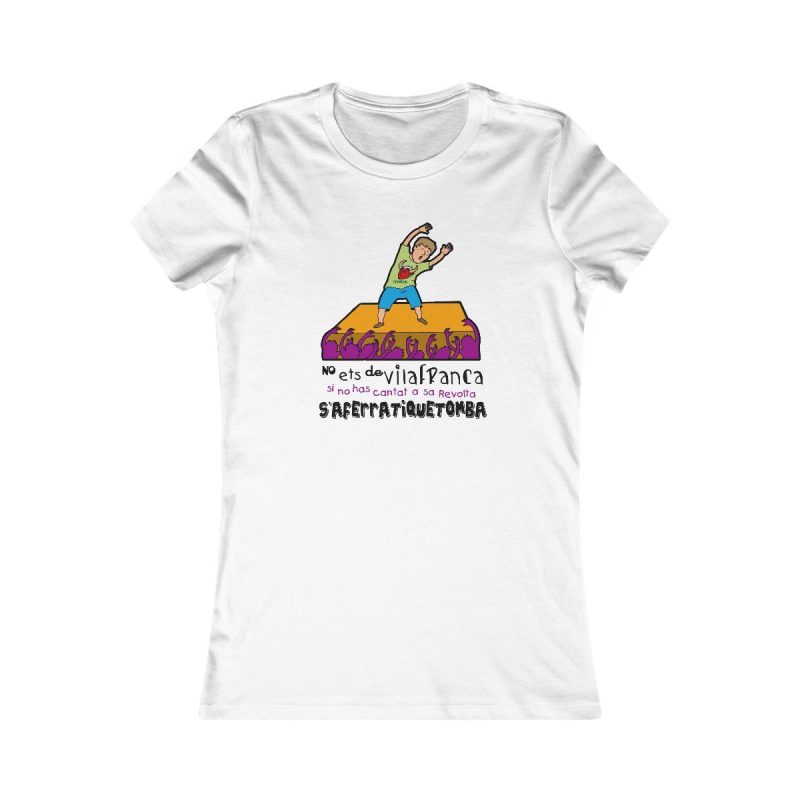 Camiseta mujer Favorite - Blanco - No ets de Vilafranca