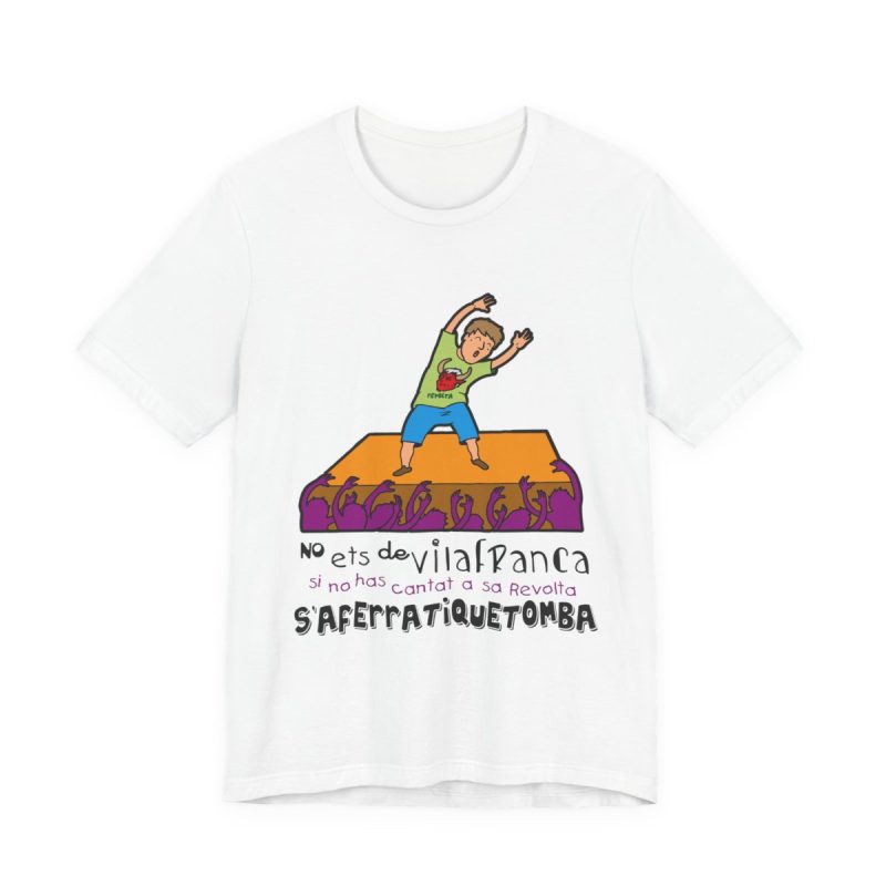 Camiseta jersey manga corta - Blanco - No ets de Vilafranca