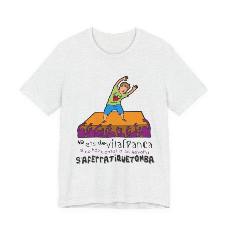 Camiseta jersey manga corta - Gris ceniza - No ets de Vilafranca