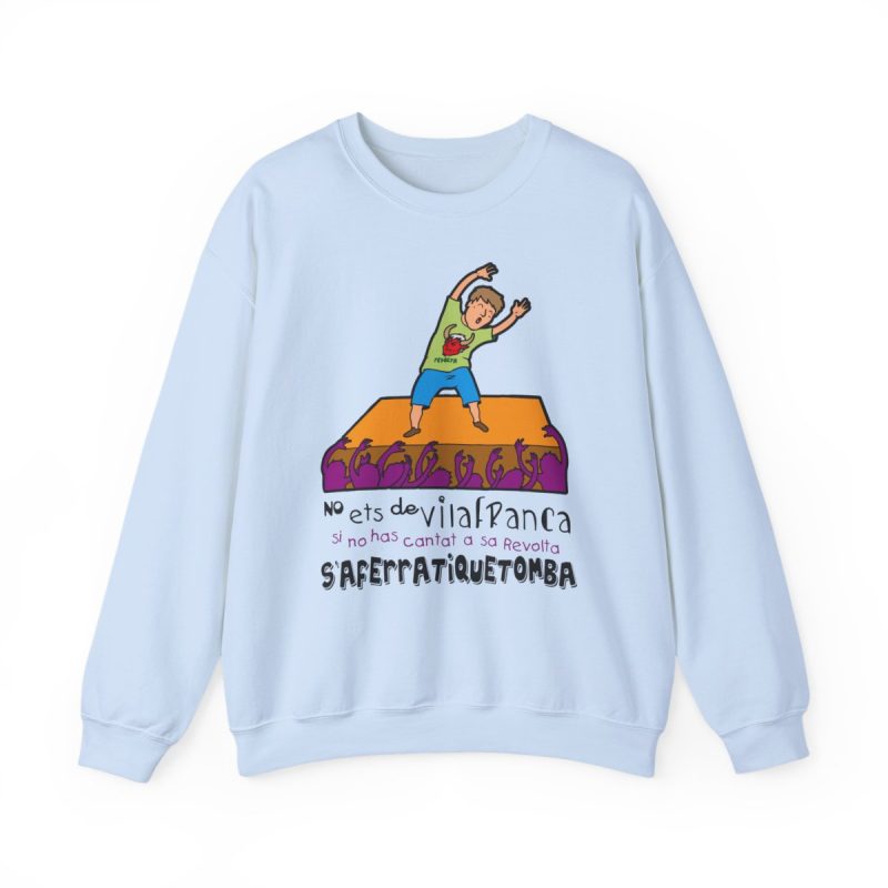 Sudadera cuello redondo - Azul claro - No ets de Vilafranca