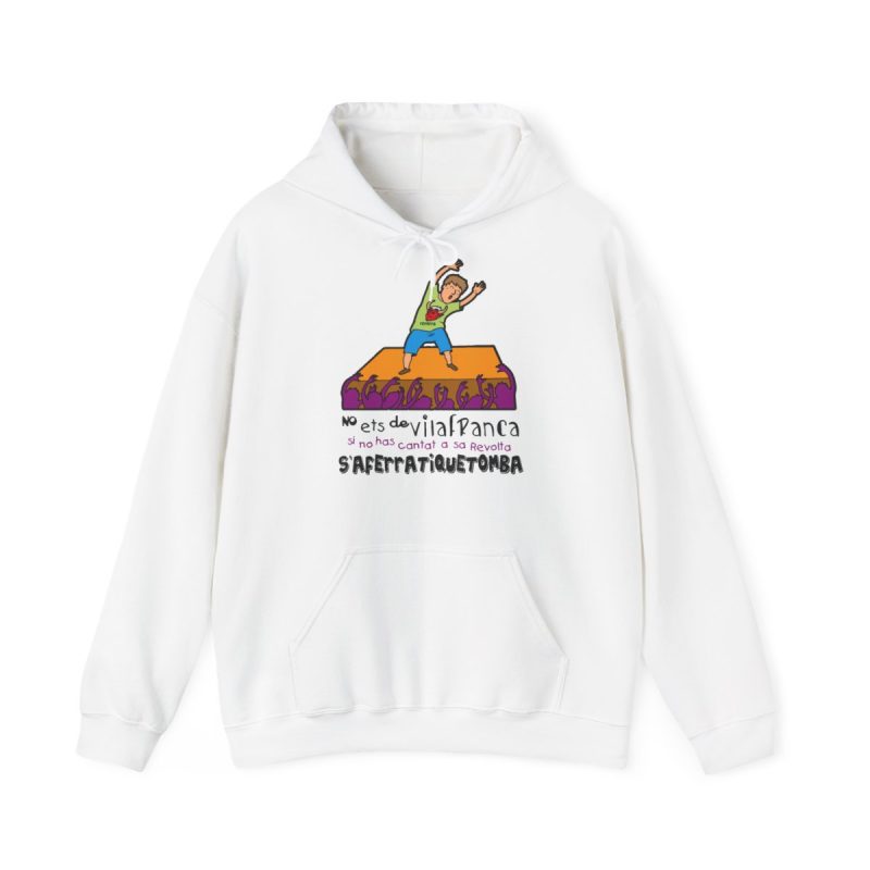 Sudadera con capucha - Blanco - No ets de Vilafranca
