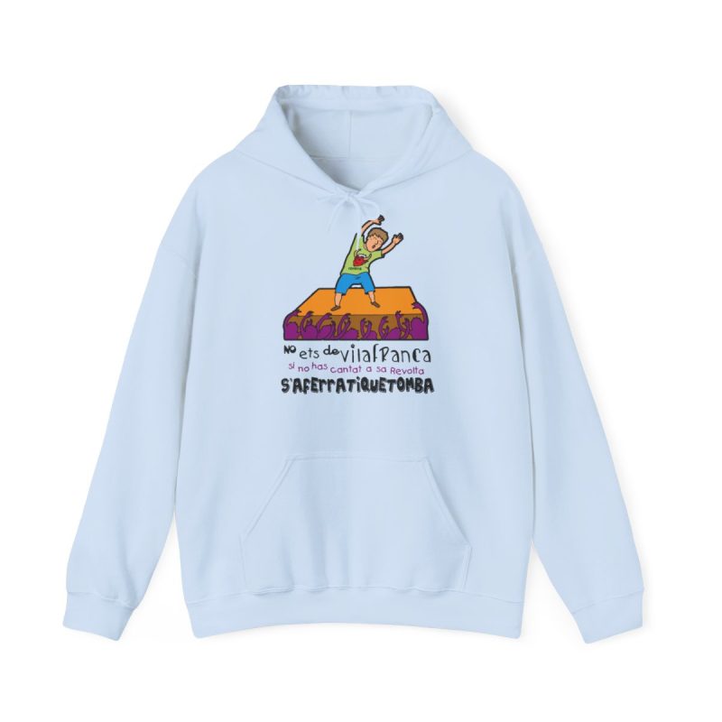 Sudadera con capucha - Azul claro - No ets de Vilafranca