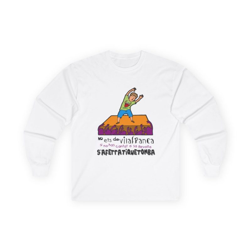 Camiseta manga larga - Blanco - No ets de Vilafranca
