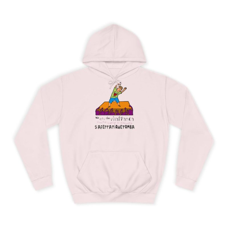 Sudadera universitaria - Rosa bebe - No ets de Vilafranca