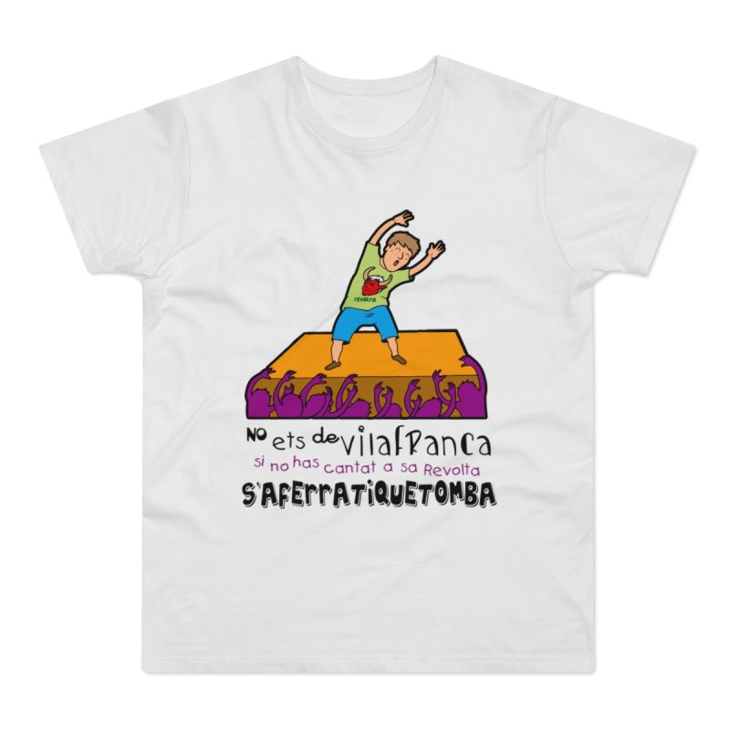 Camiseta hombre punto liso - Blanco - No ets de Vilafranca