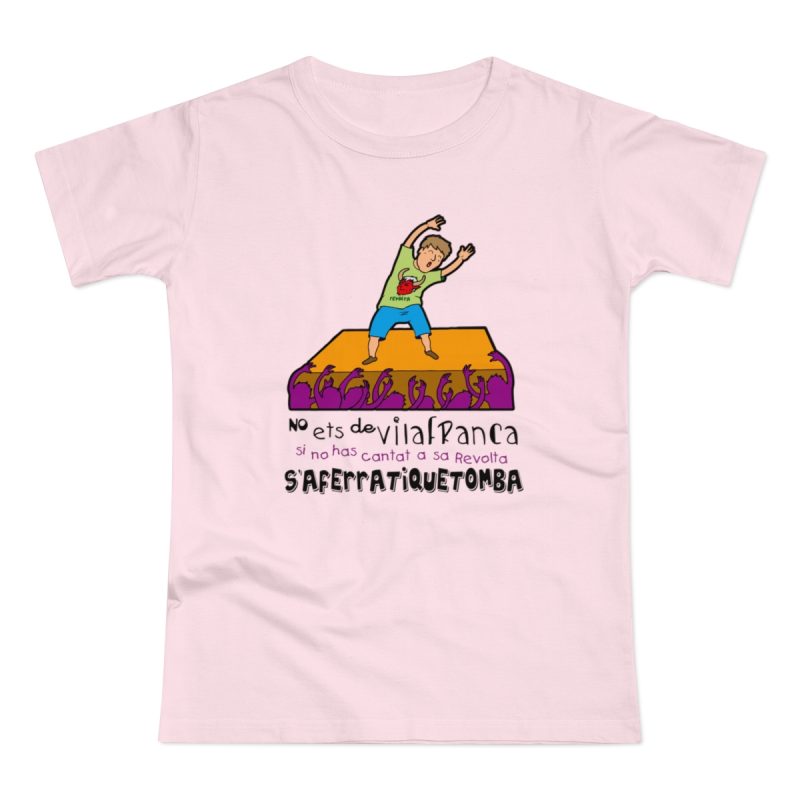 Camiseta mujer punto liso - Rosa orquidea - No ets de Vilafranca