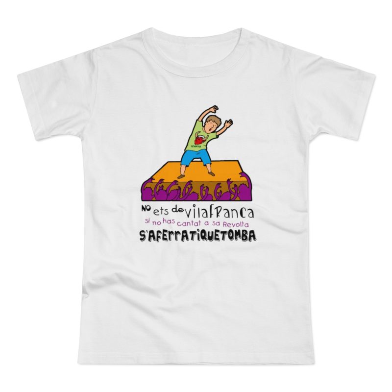 Camiseta mujer punto liso - Blanco - No ets de Vilafranca