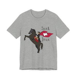 Camiseta jersey manga corta - Gris jaspeado - Camiseta Sant Joan