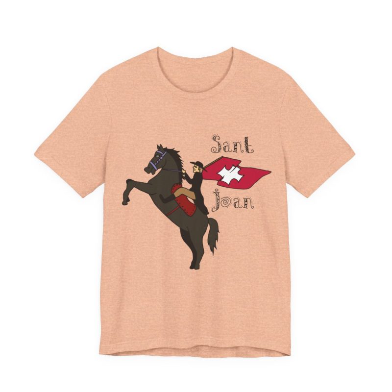 Camiseta jersey manga corta - Melocoton jaspeado - Camiseta Sant Joan