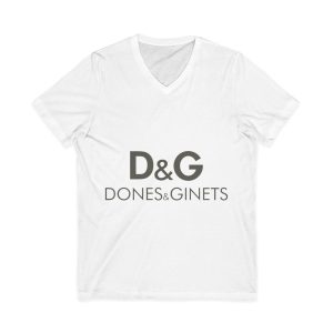 Camiseta cuello de pico - Blanco - Dones & Ginets