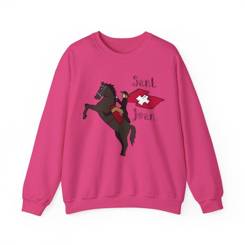 Sudadera cuello redondo - Fucsia intenso - Camiseta Sant Joan