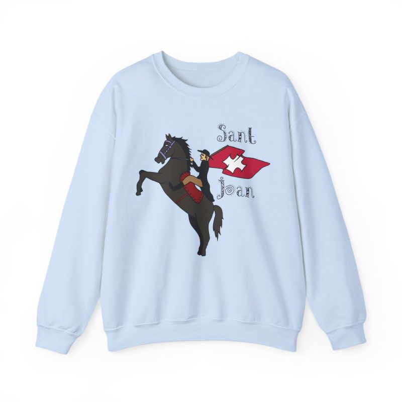 Sudadera cuello redondo - Azul claro - Camiseta Sant Joan