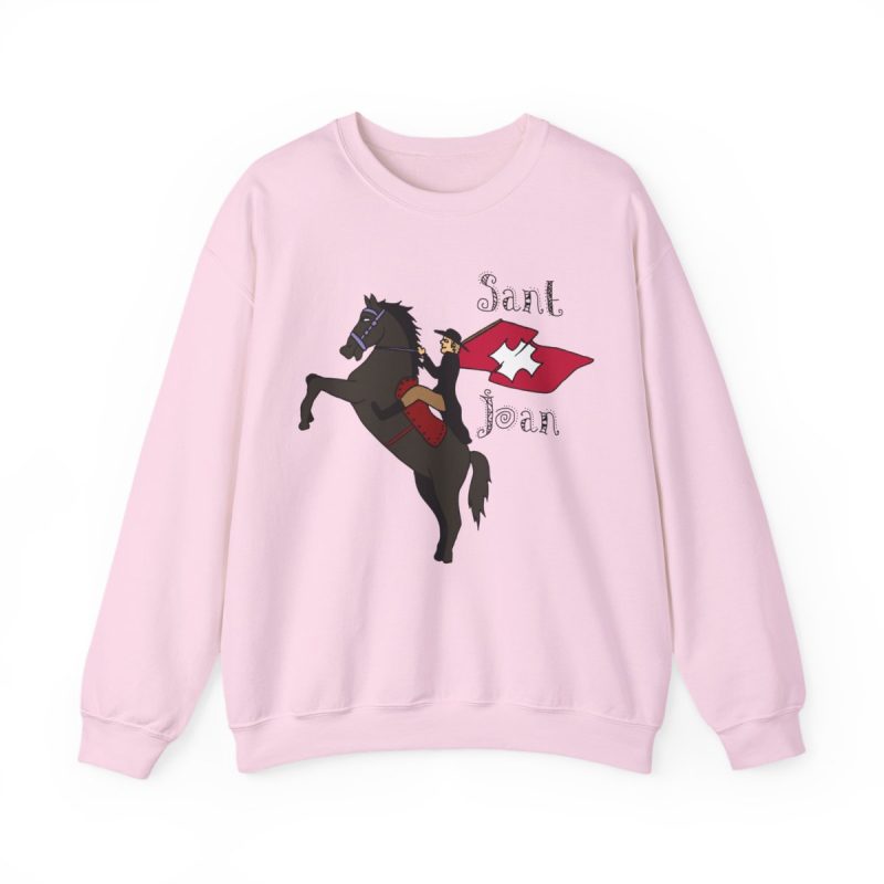 Sudadera cuello redondo - Rosa claro - Camiseta Sant Joan